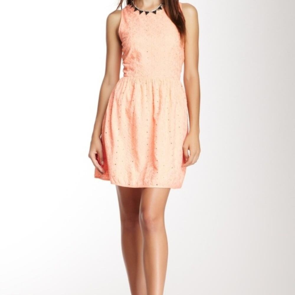 Joie Soleil Eyelet‎ Dress in Dusty Coral Size XS